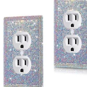 2 Pieces Sparkly cover Bling Outlets duplex - NIB